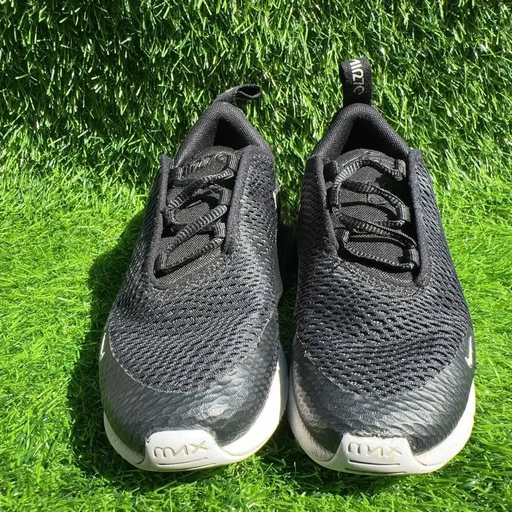 Nike Air Max 270 Kids 13C Black White Anthracite Shoes AO2372 001